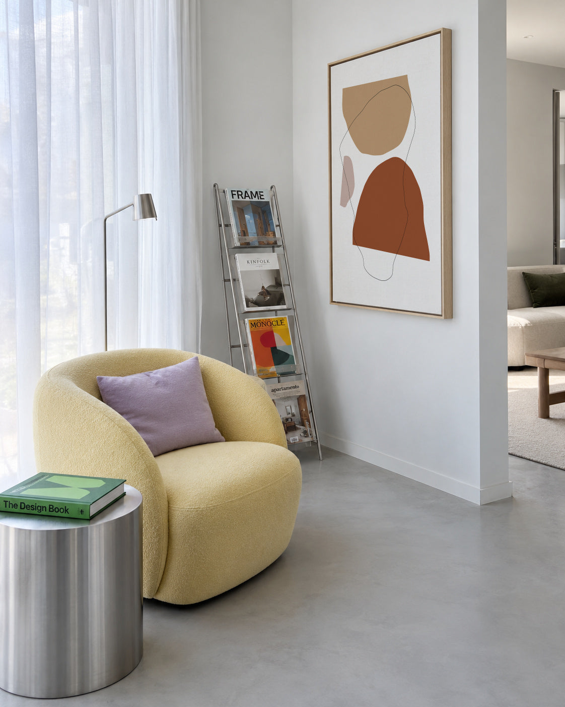 Rendez Vous - Framed canvas in an interior