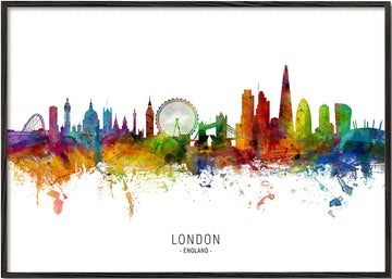 London skyline multicolour