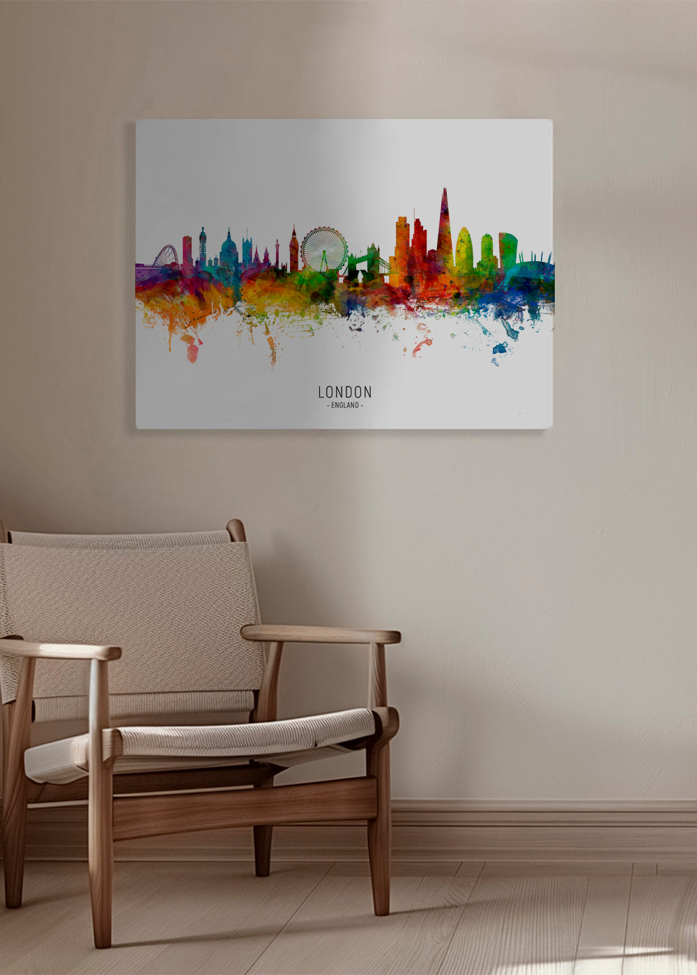 London skyline multicolour