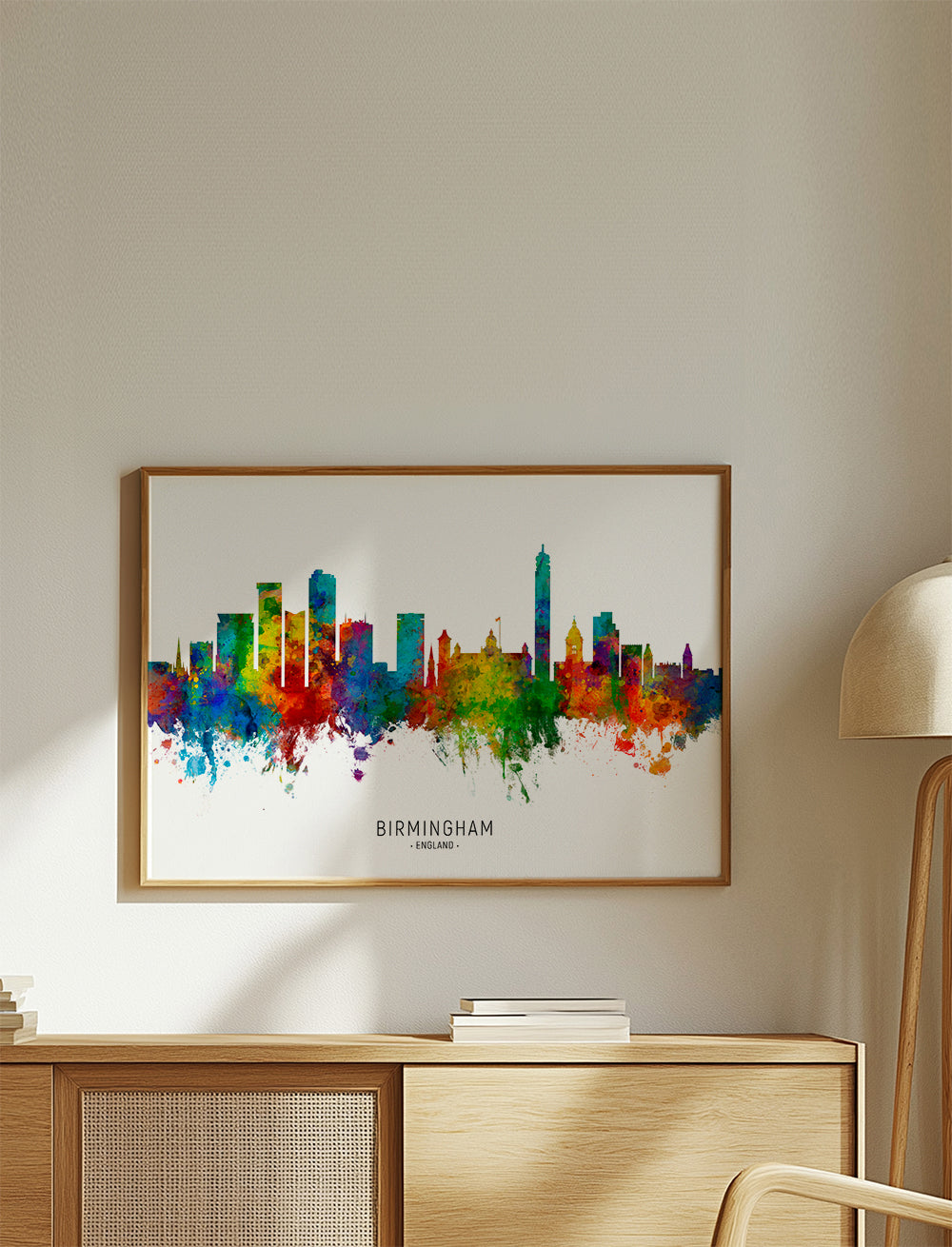 Birmingham skyline multicolour