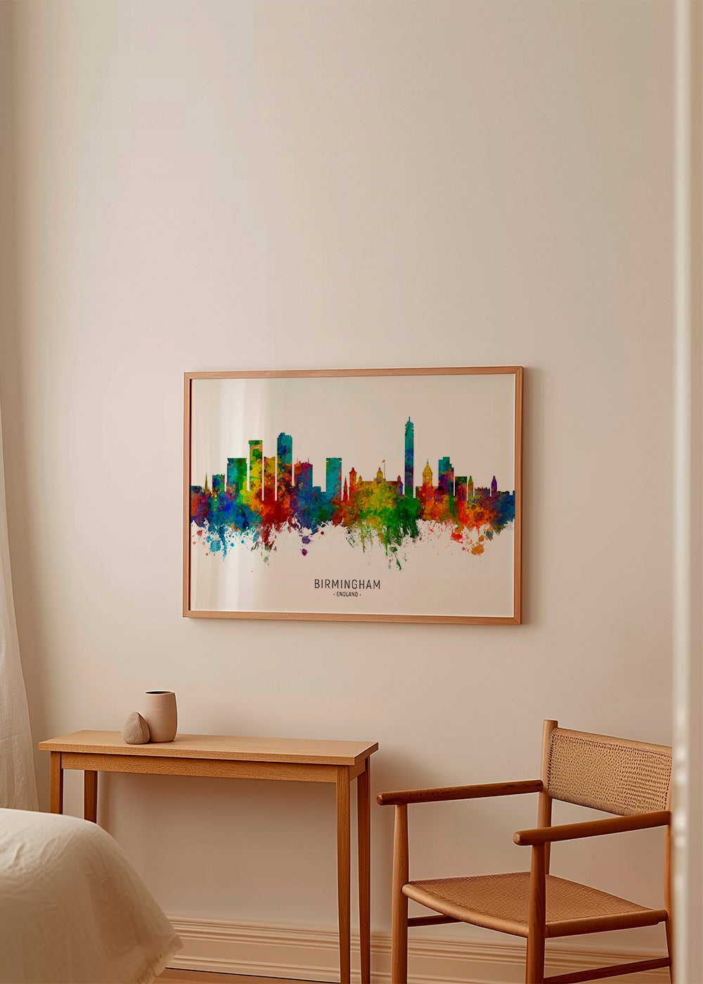 Birmingham skyline multicolour