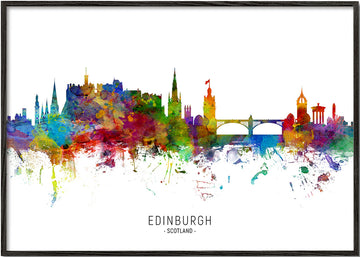 Edinburgh skyline multicolour