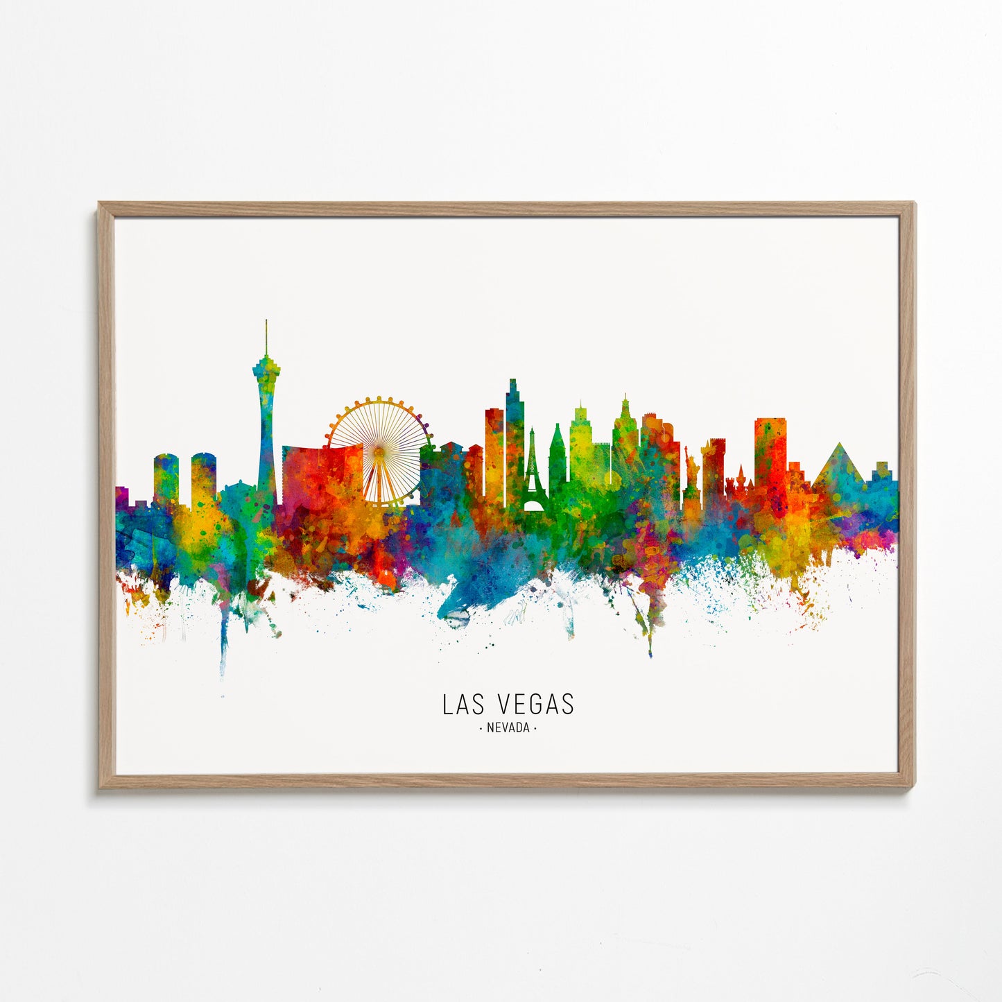 Las Vegas skyline multicolour