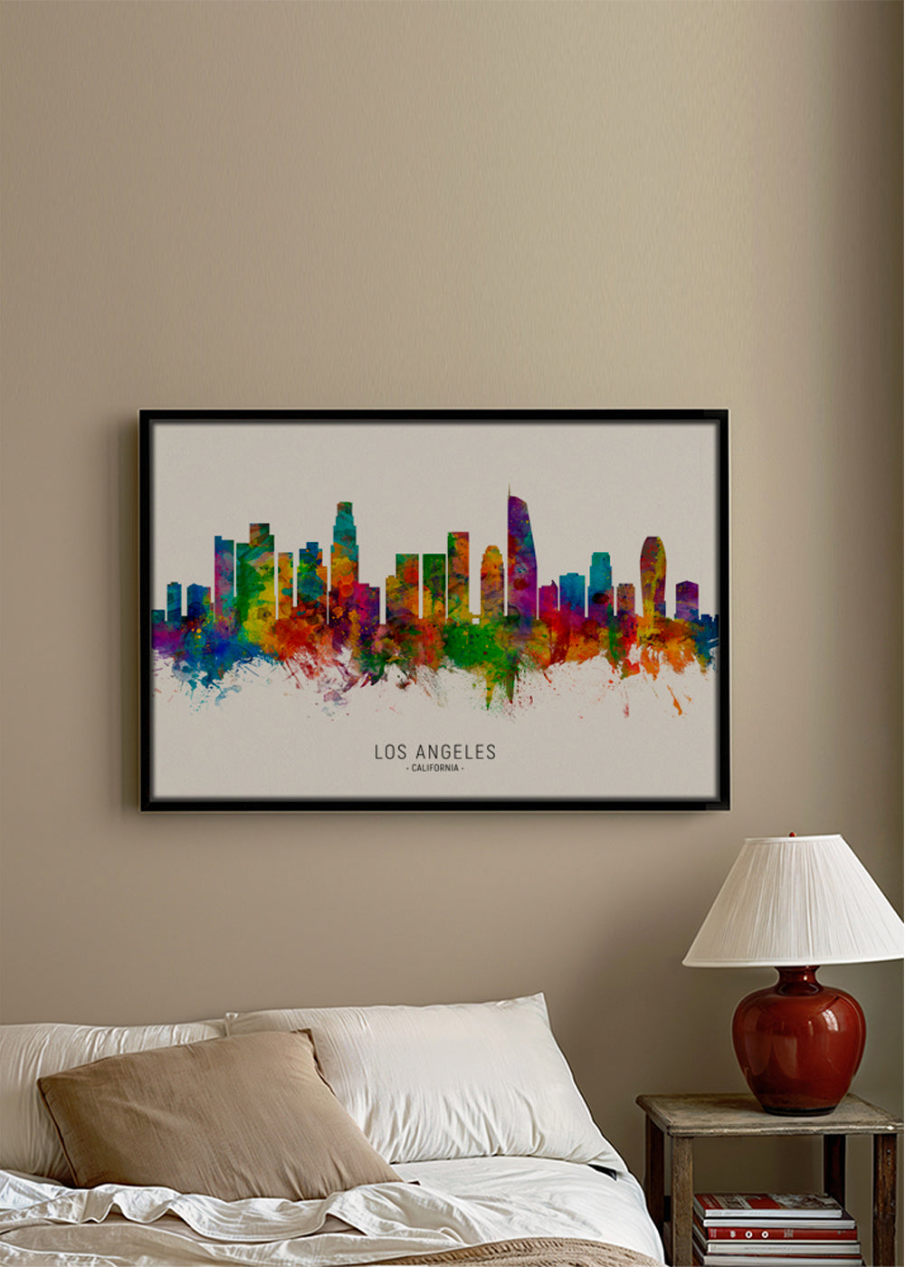 Los Angeles skyline multicolour