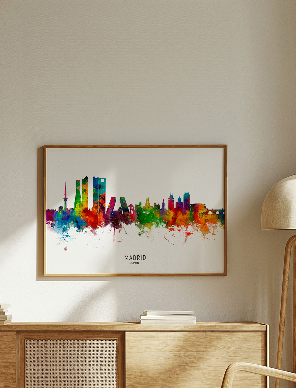 Madrid skyline multicolour