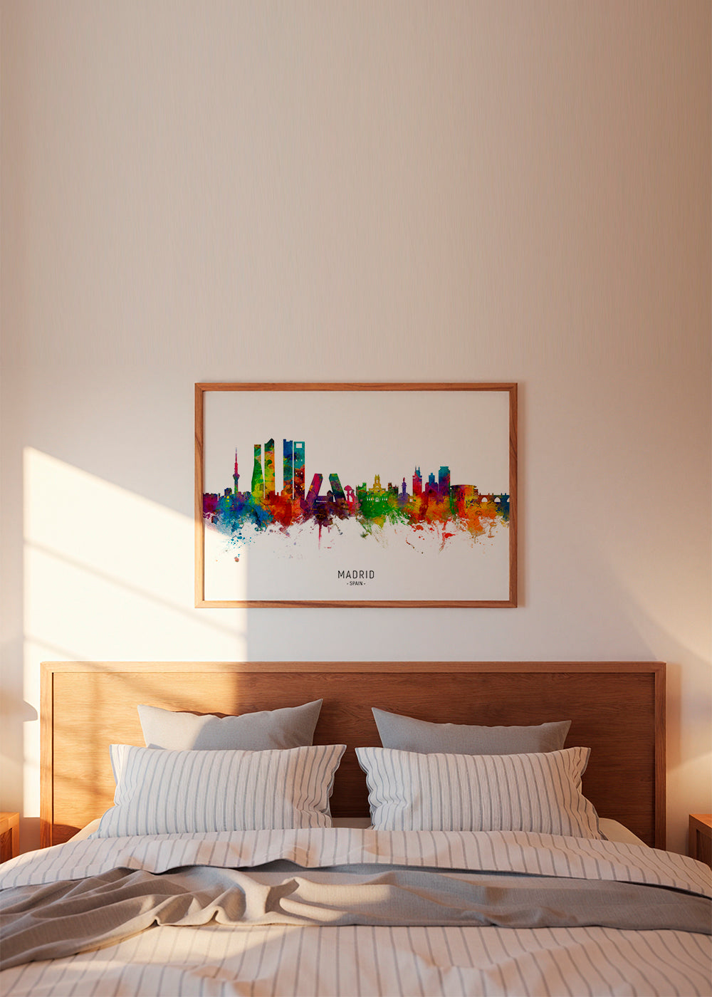 Madrid skyline multicolour