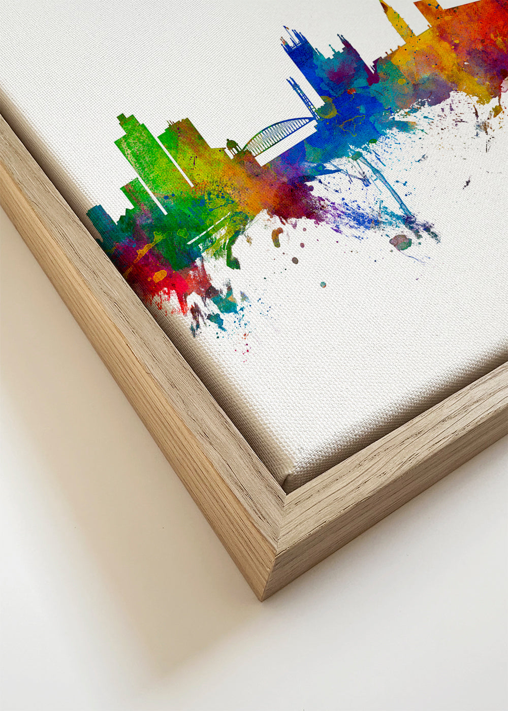 Manchester skyline multicolour