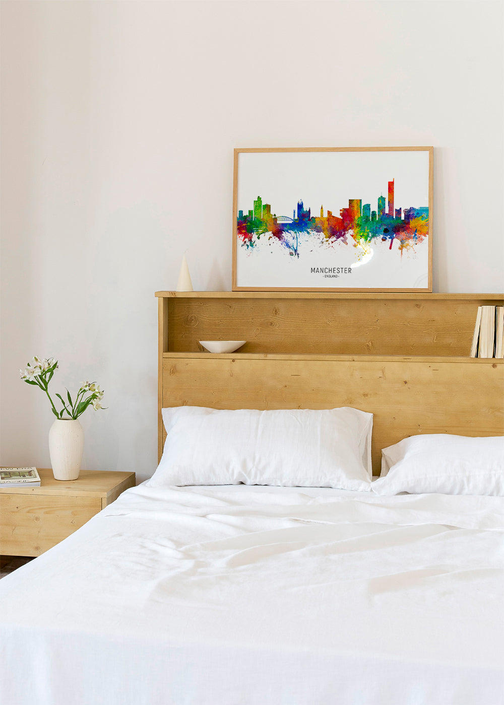 Manchester skyline multicolour