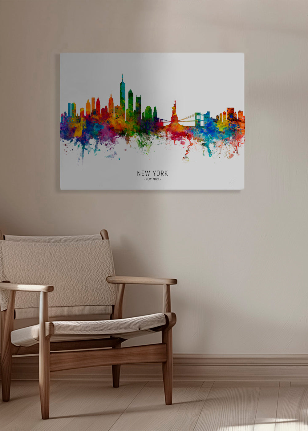 New York skyline multicolour
