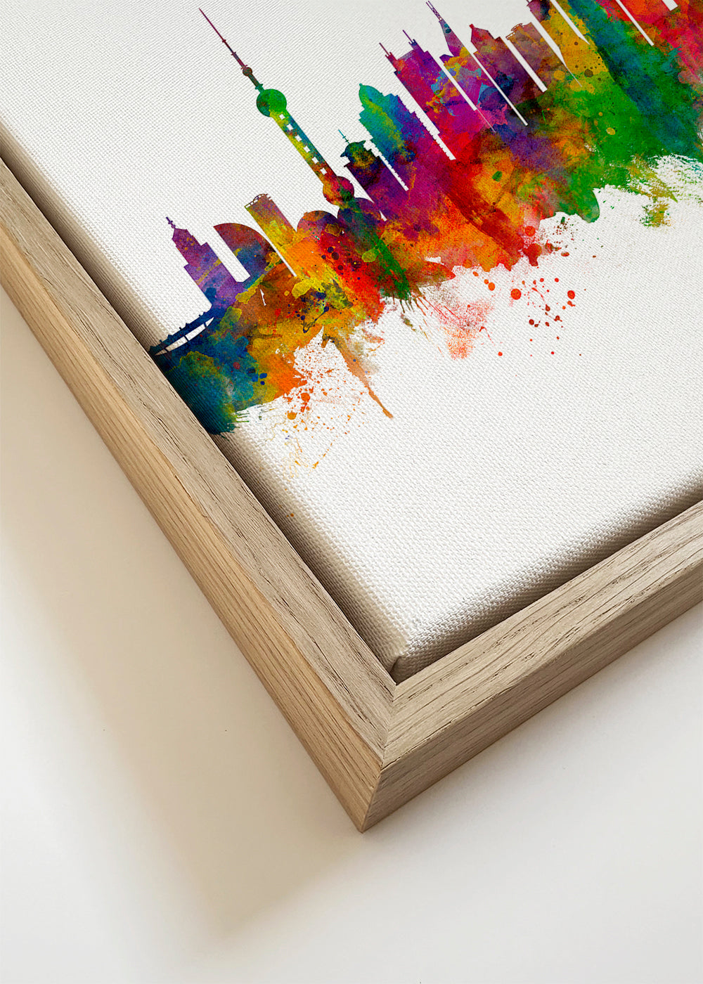 Shanghai skyline multicolour