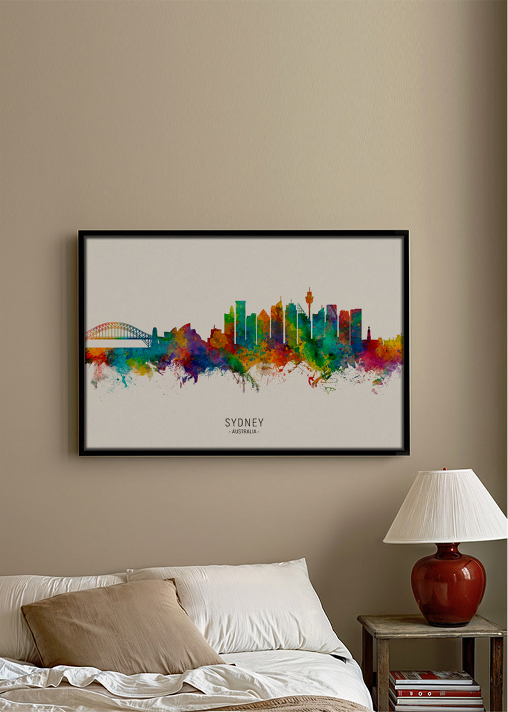 Sydney skyline multicolour