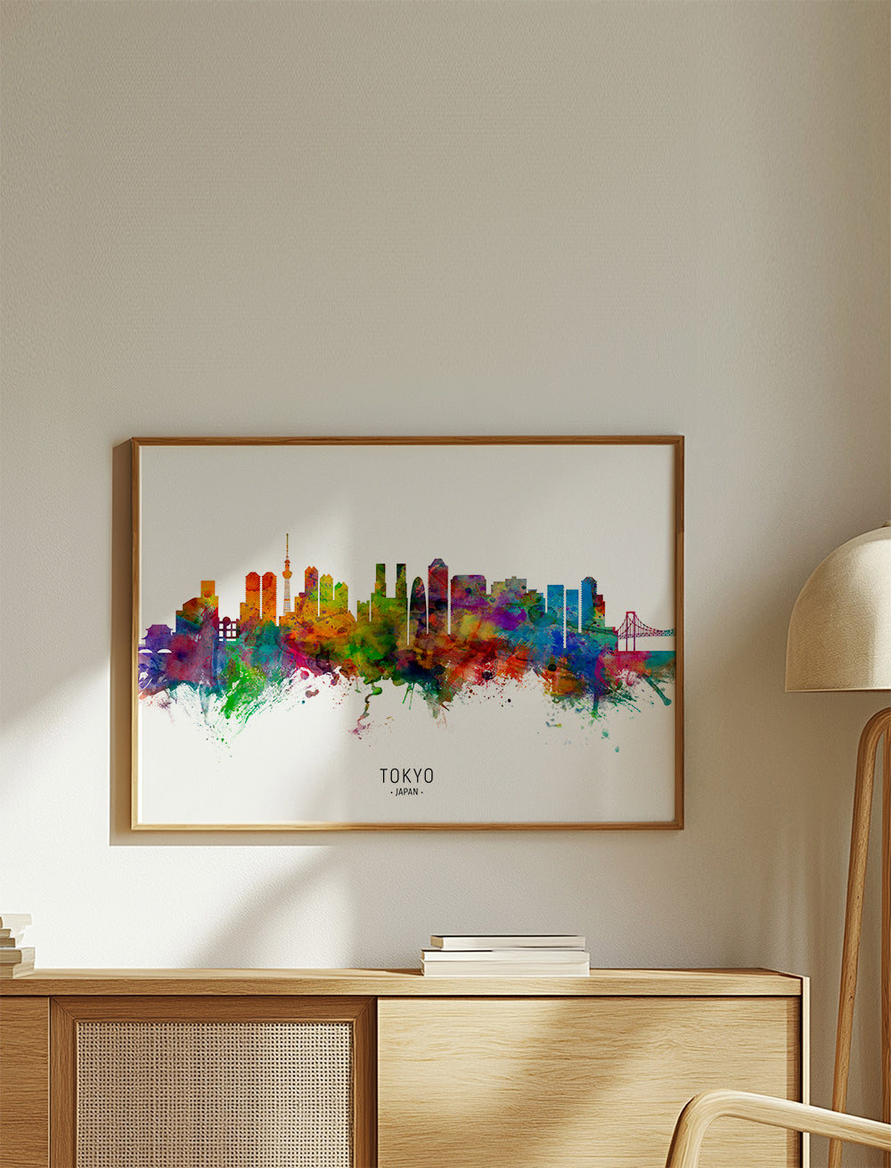 Tokyo skyline multicolour