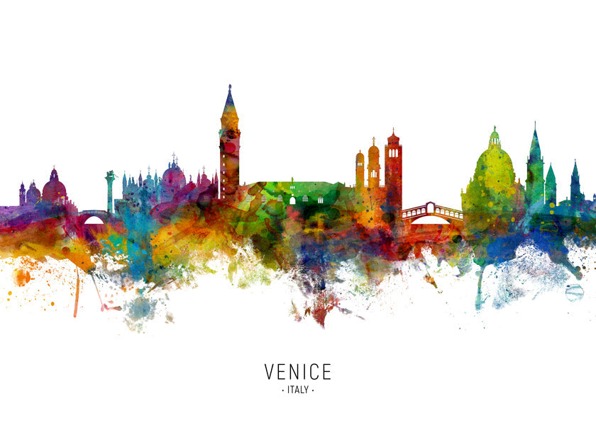 Venice skyline multicolour