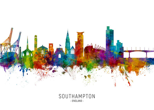 Southampton skyline multicolour