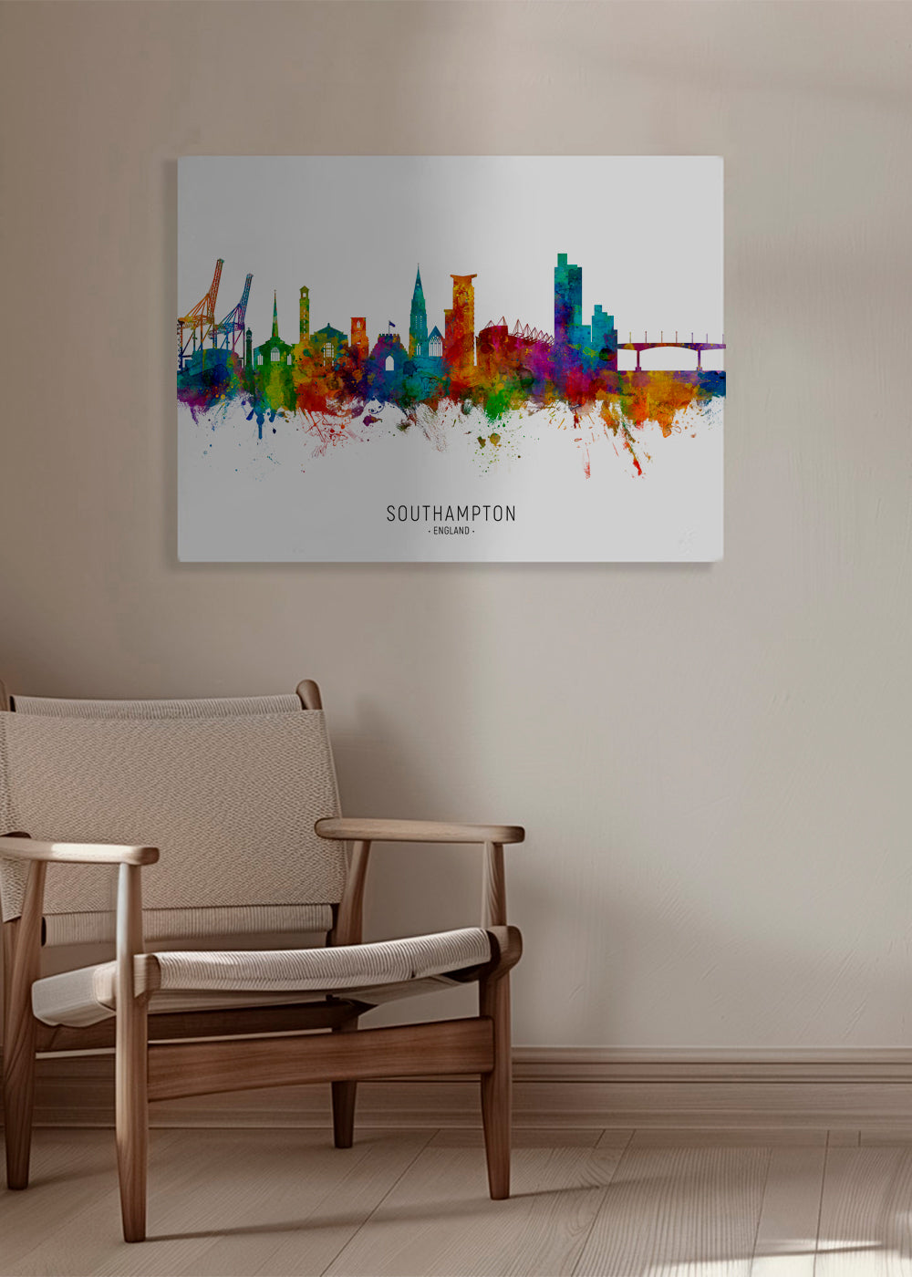 Southampton skyline multicolour