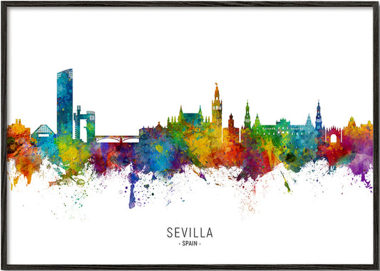 Sevilla skyline multicolour