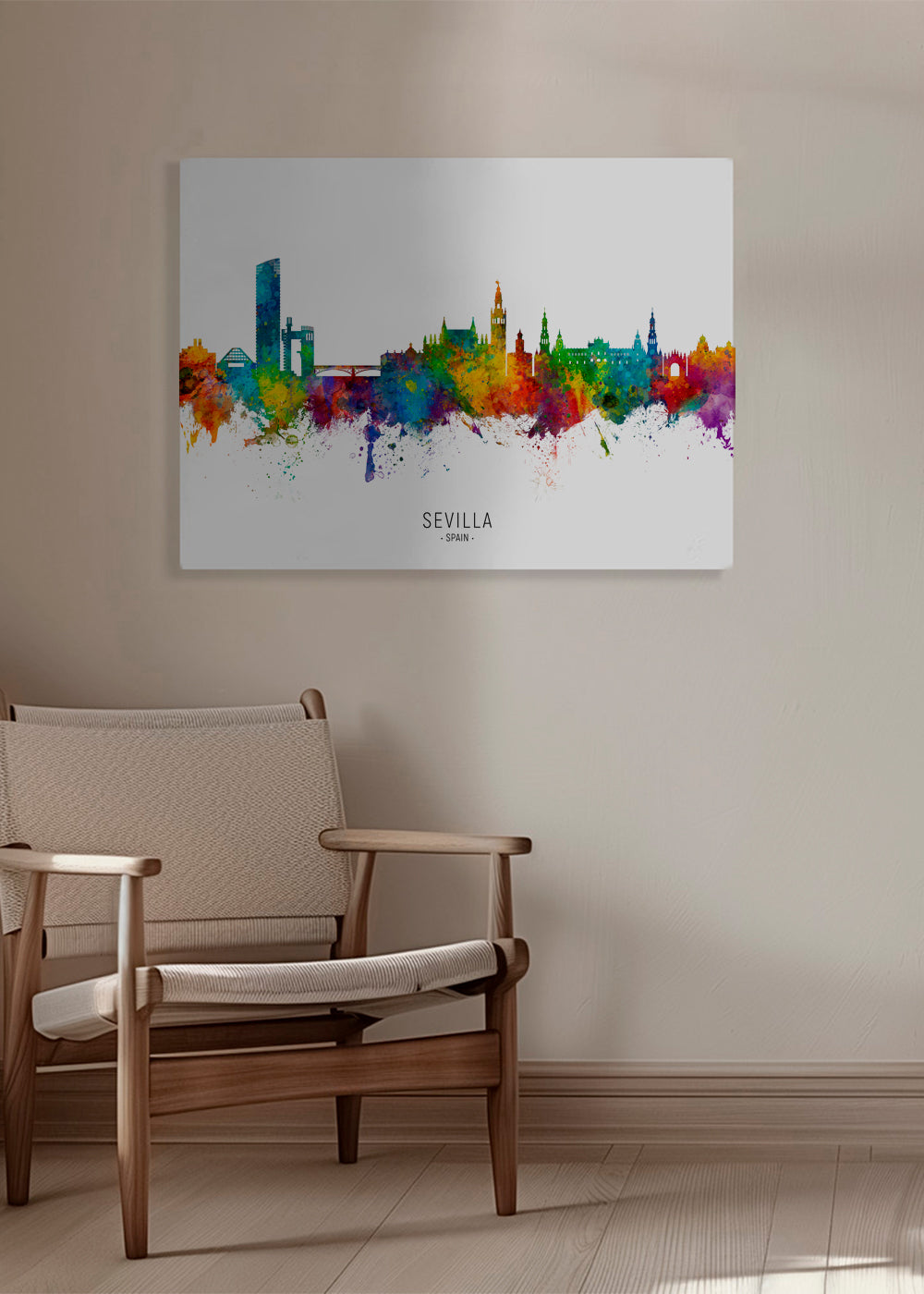 Sevilla skyline multicolour