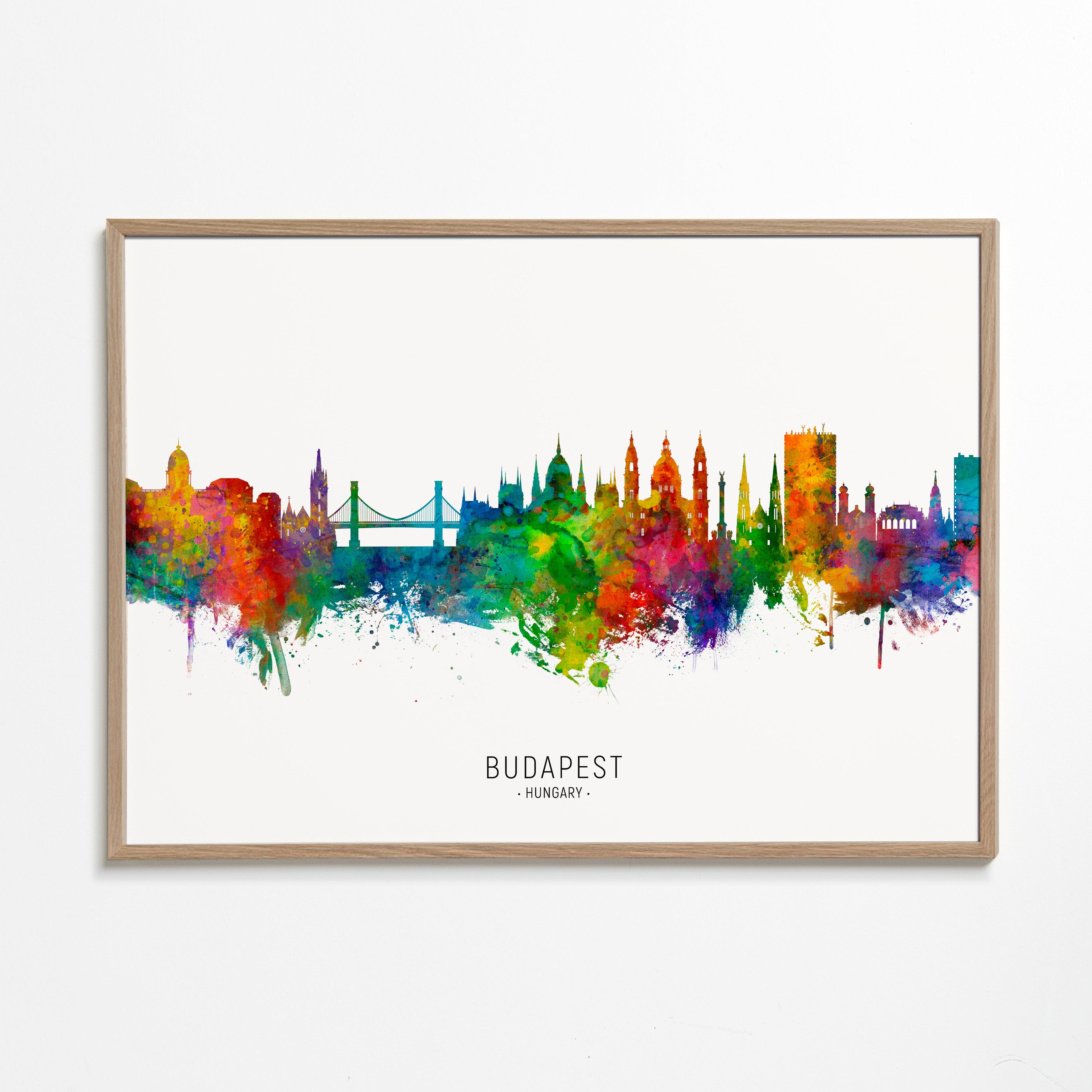 Budapest skyline multicolour