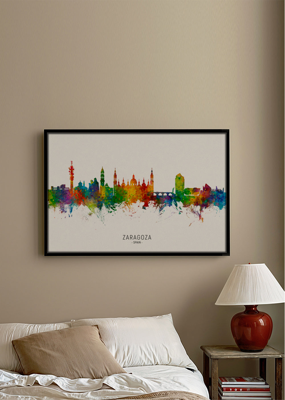 Zaragoza skyline multicolour
