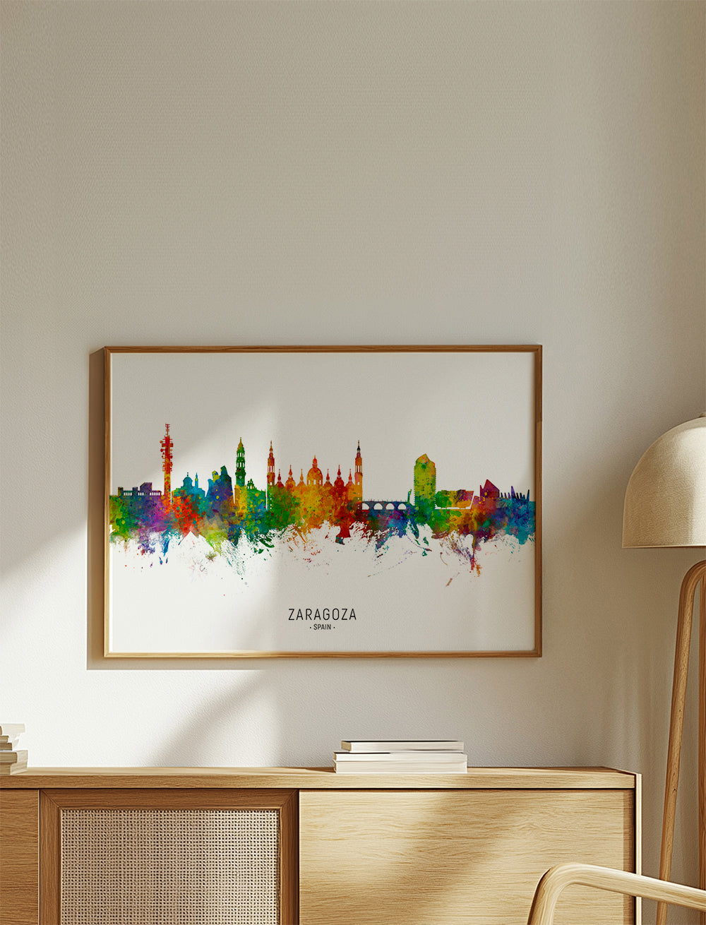 Zaragoza skyline multicolour