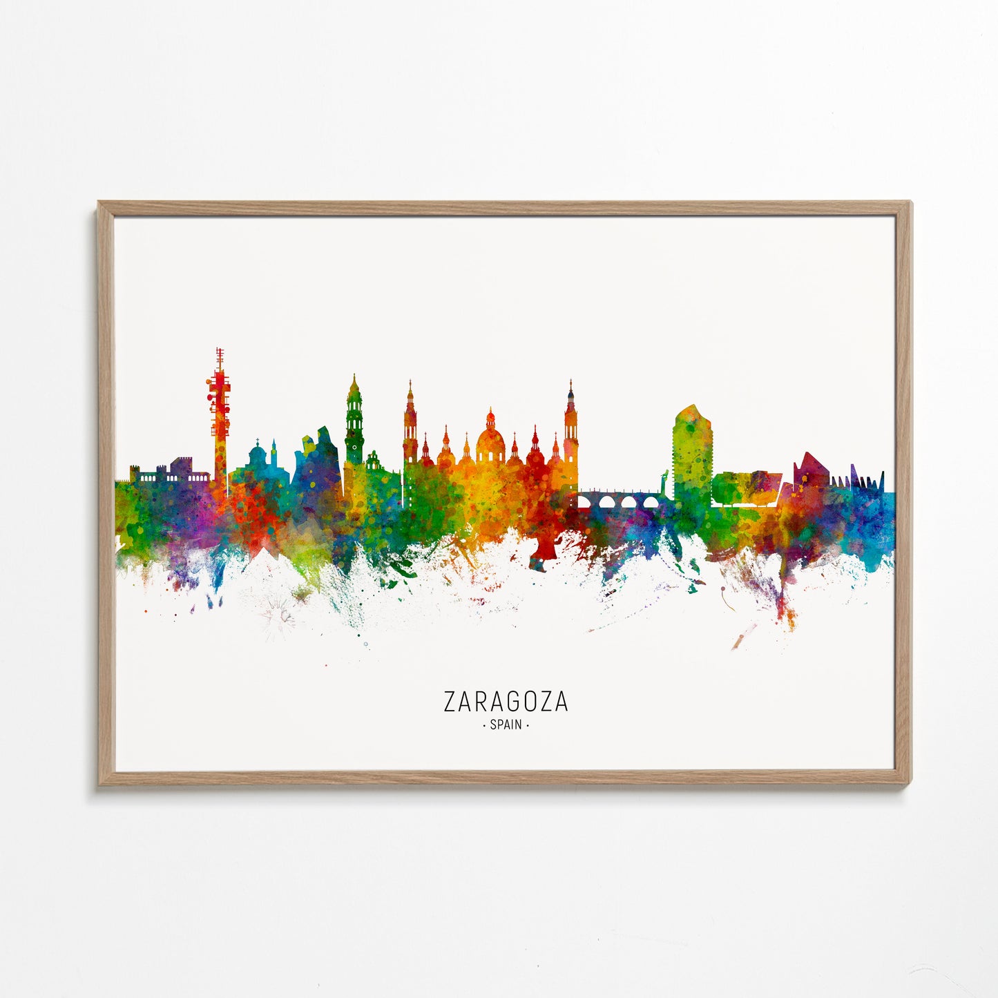 Zaragoza skyline multicolour