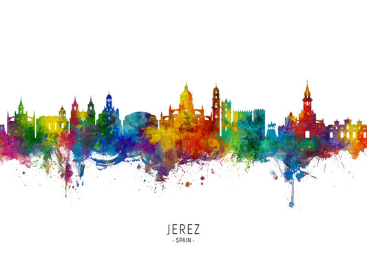 Jerez skyline multicolour