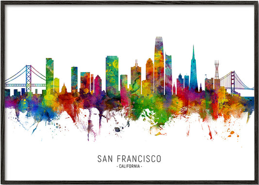 San Francisco skyline multicolour