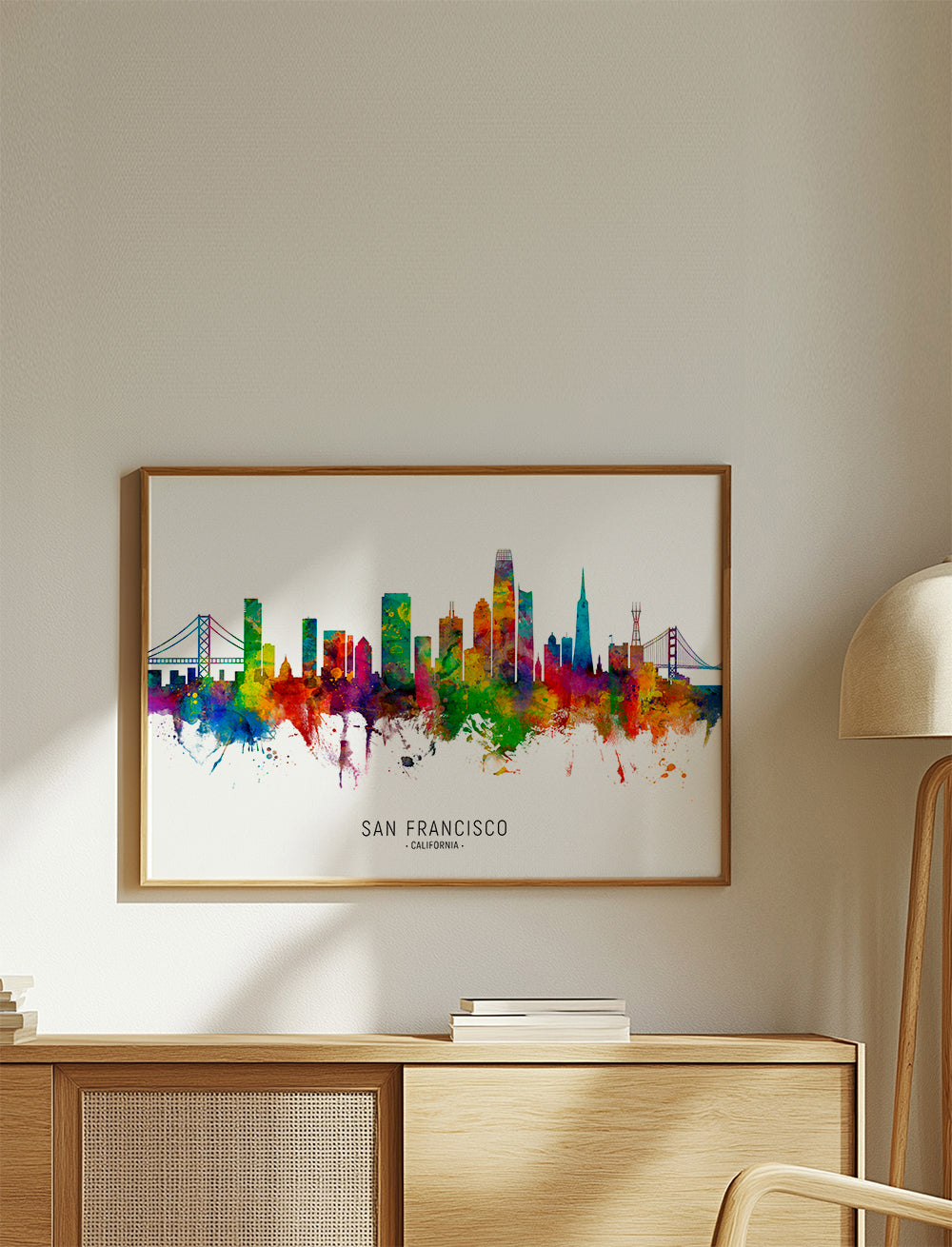 San Francisco skyline multicolour