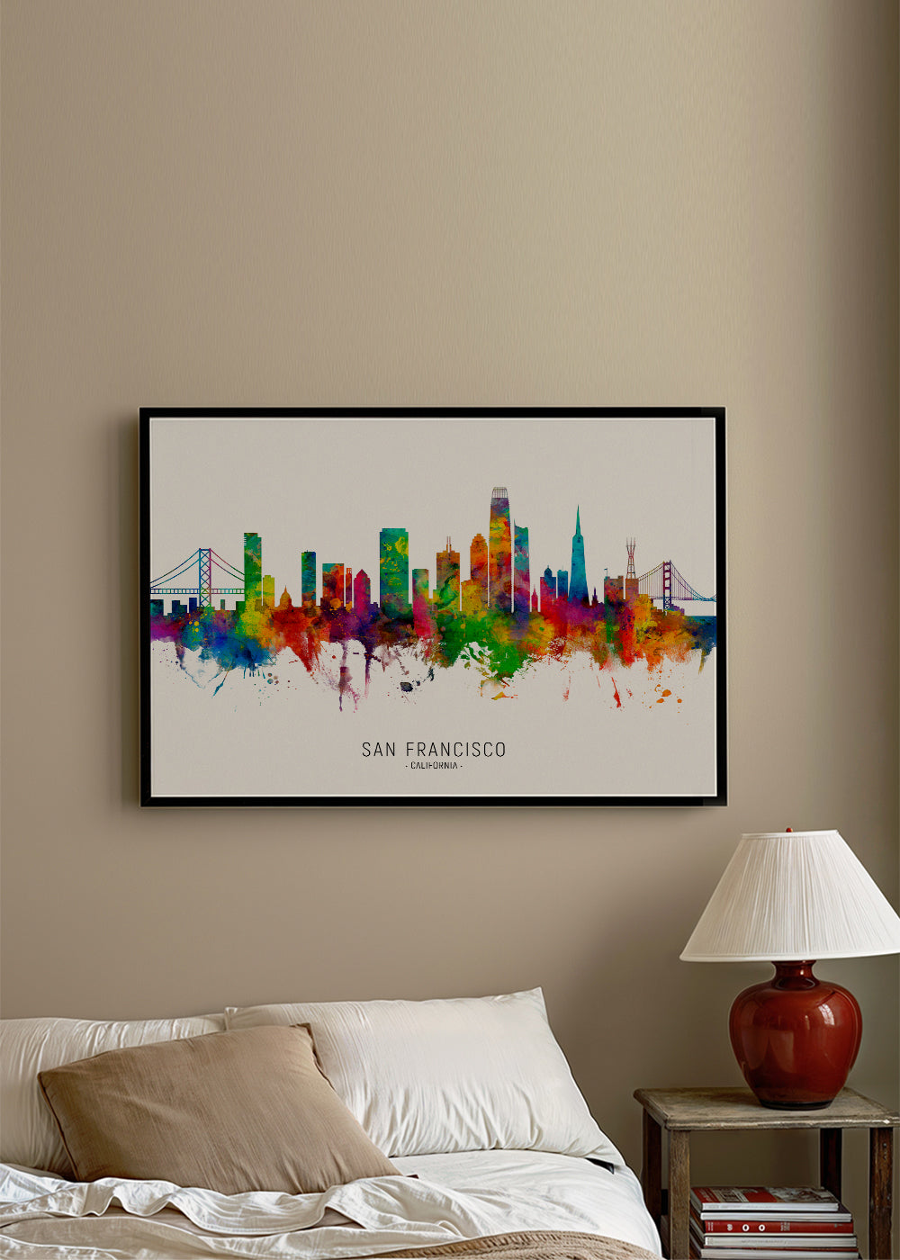 San Francisco skyline multicolour