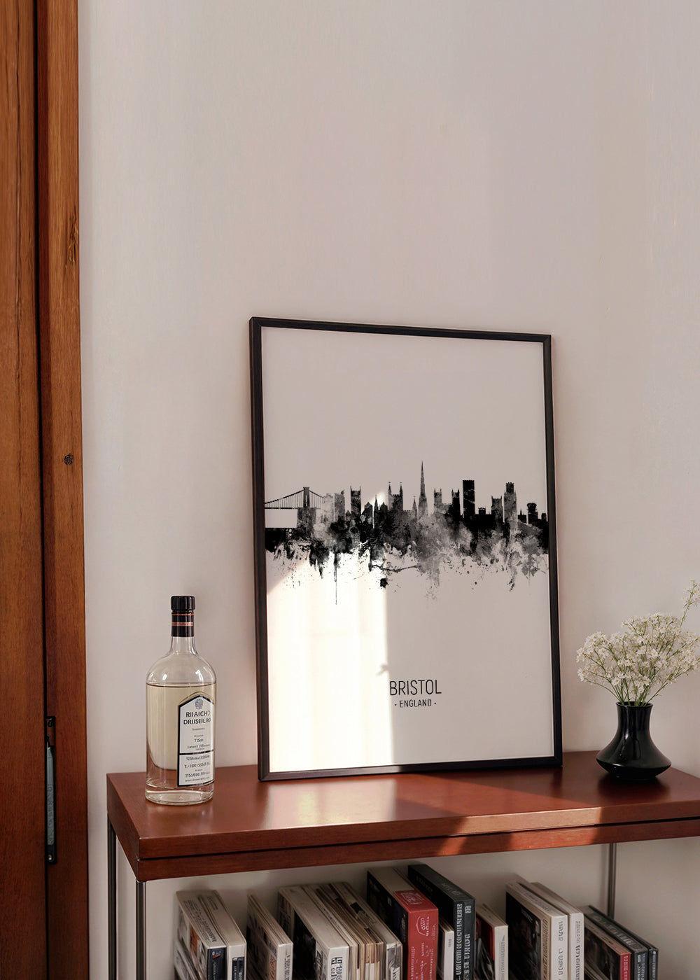 Bristol skyline black and white