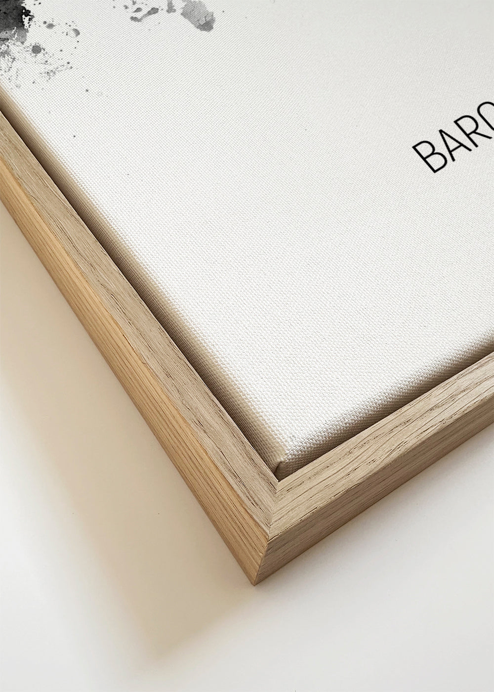 Barcelona skyline black and white