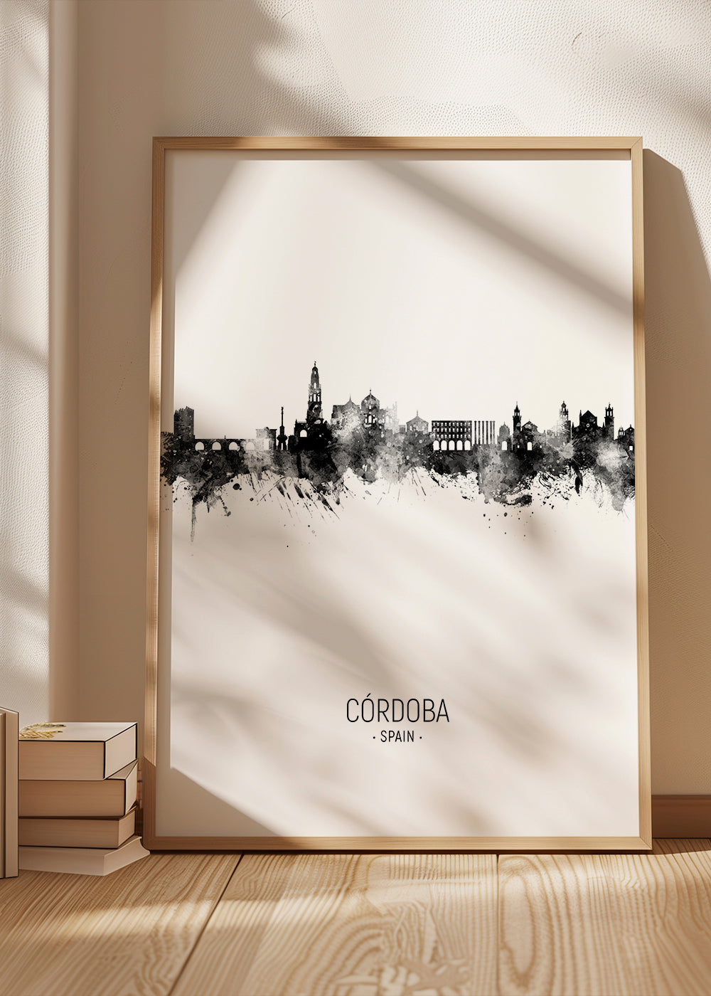 Córdoba skyline black and white