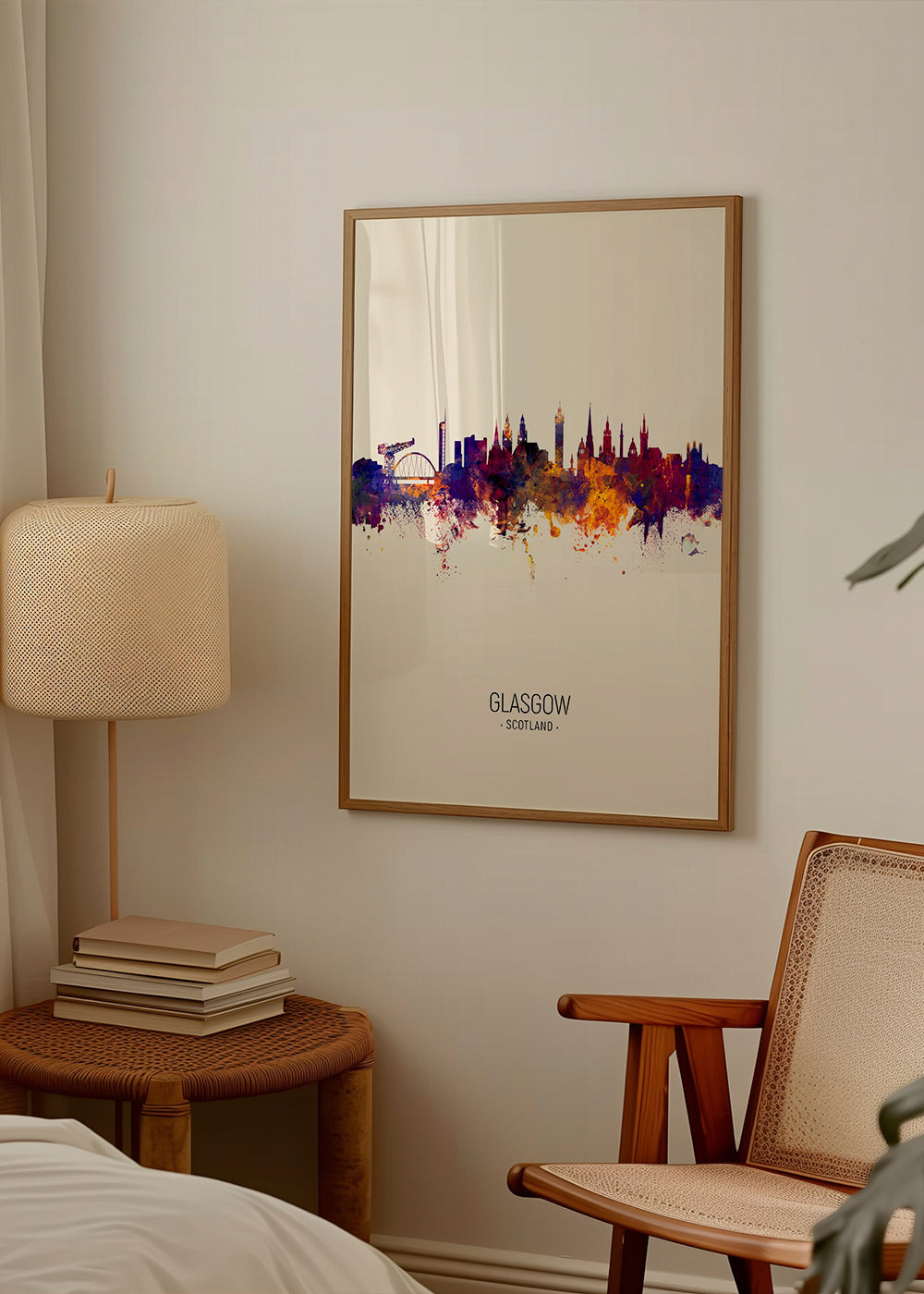 Glasgow skyline beige