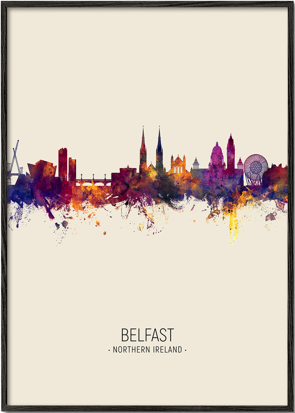 Belfast skyline beige