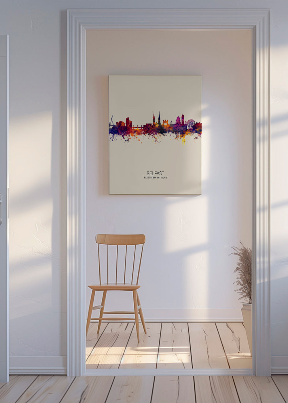 Belfast skyline beige