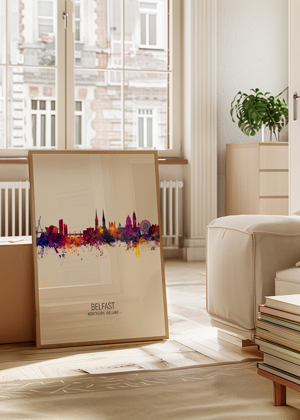Belfast skyline beige