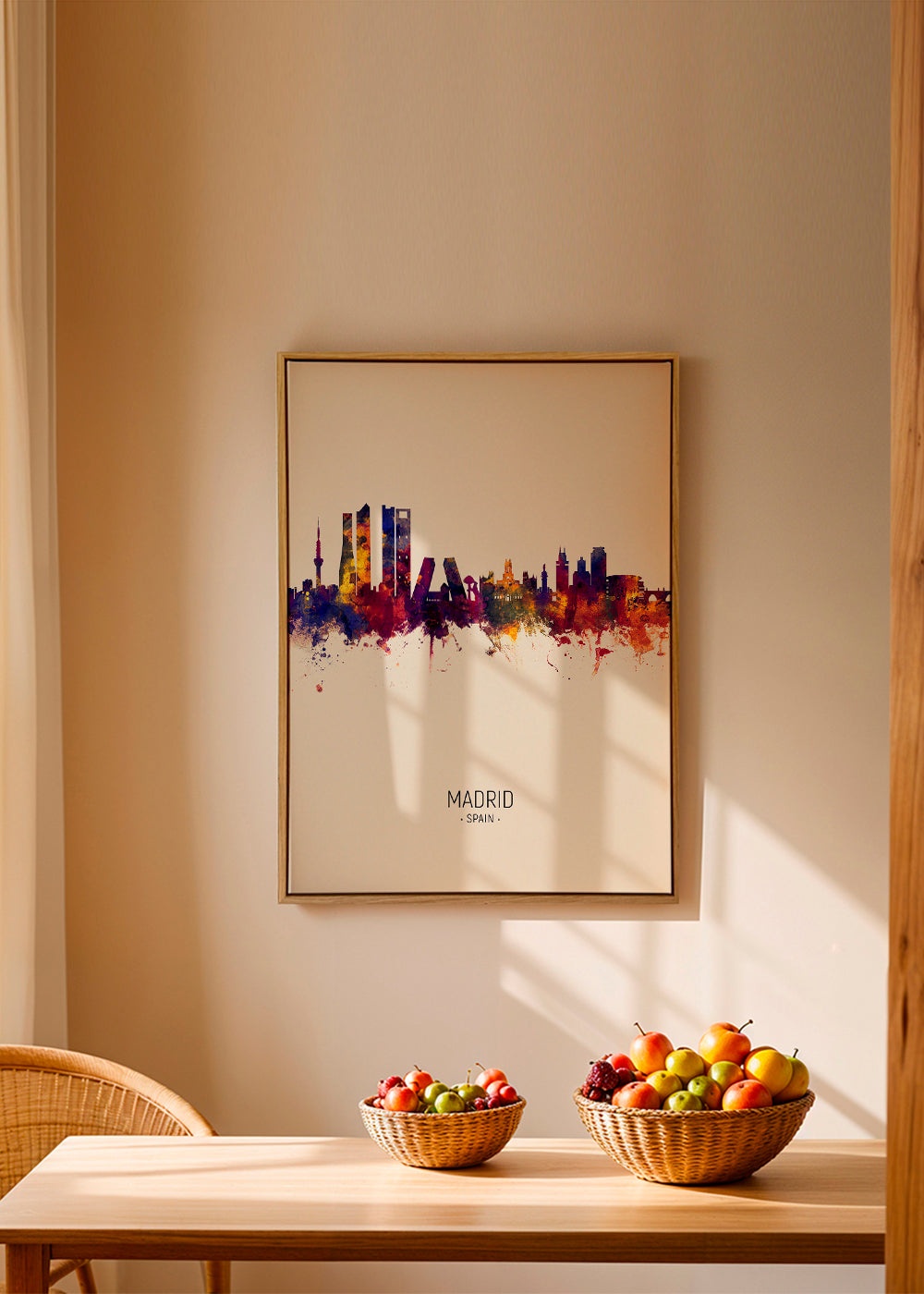 Madrid skyline beige