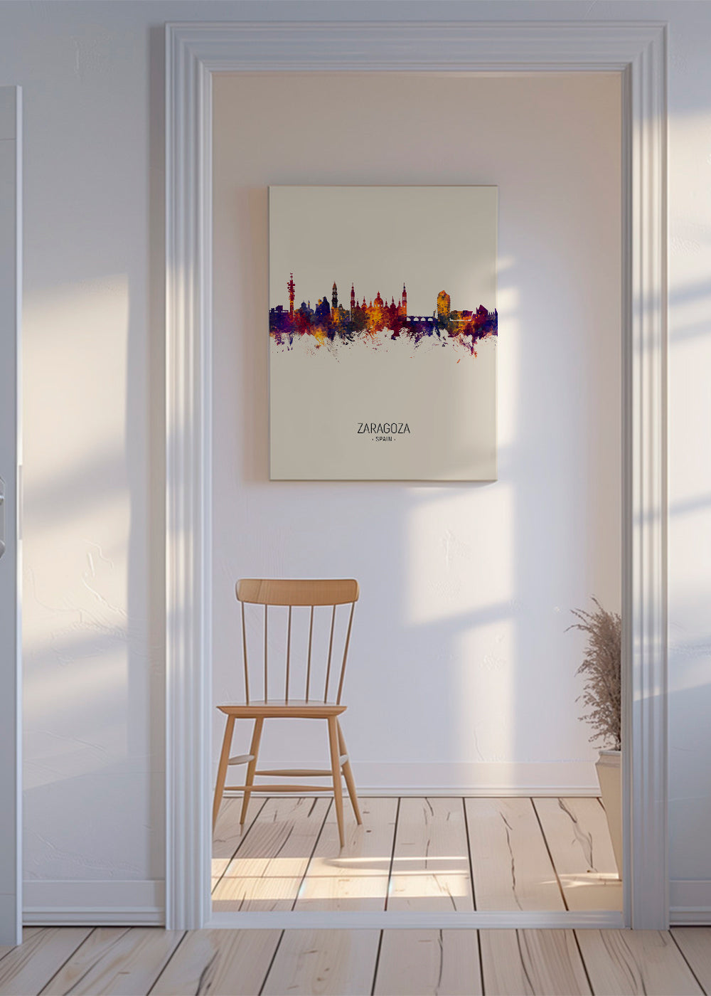 Zaragoza skyline beige