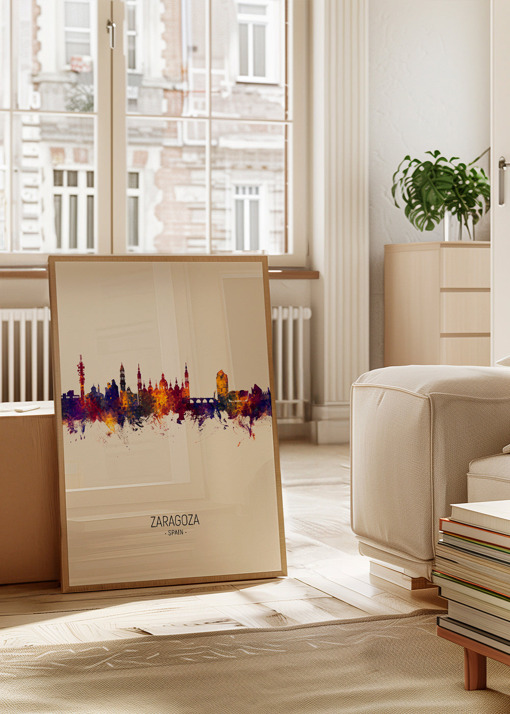 Zaragoza skyline beige