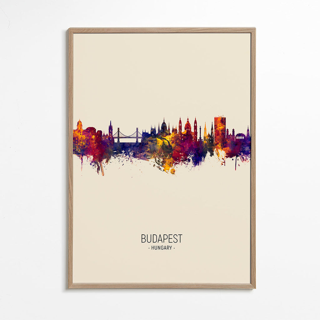 Budapest skyline beige