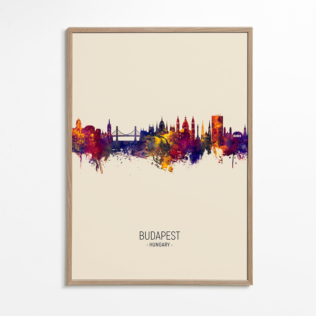 Budapest skyline beige
