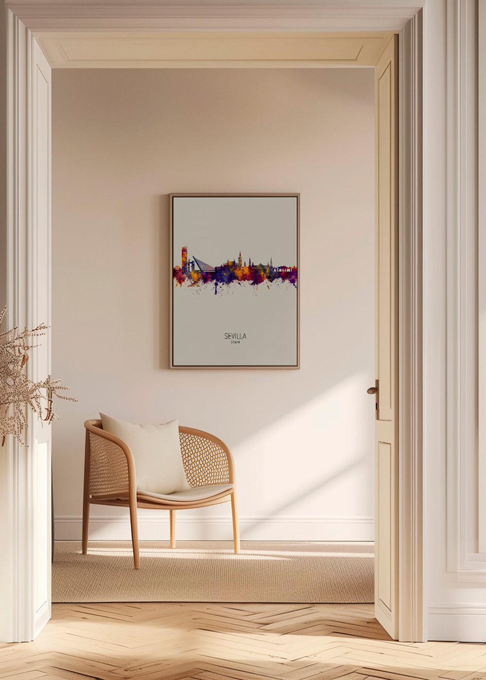 Sevilla skyline beige