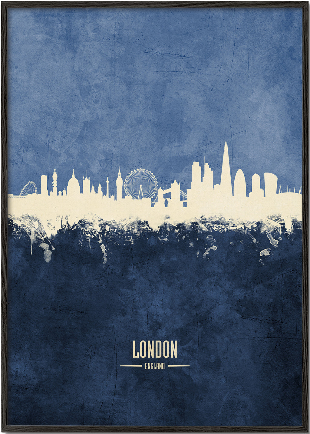 London skyline blue