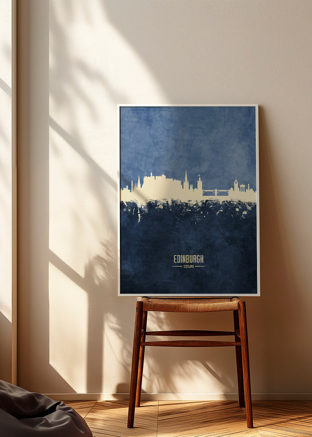 Edinburgh skyline blue