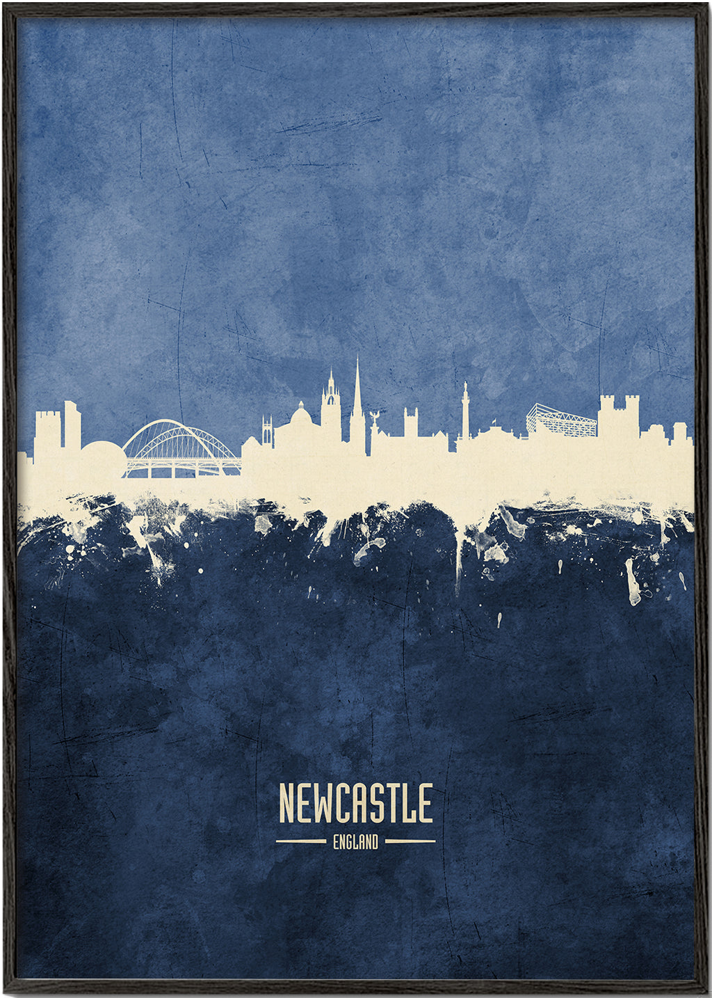 Newcastle skyline blue