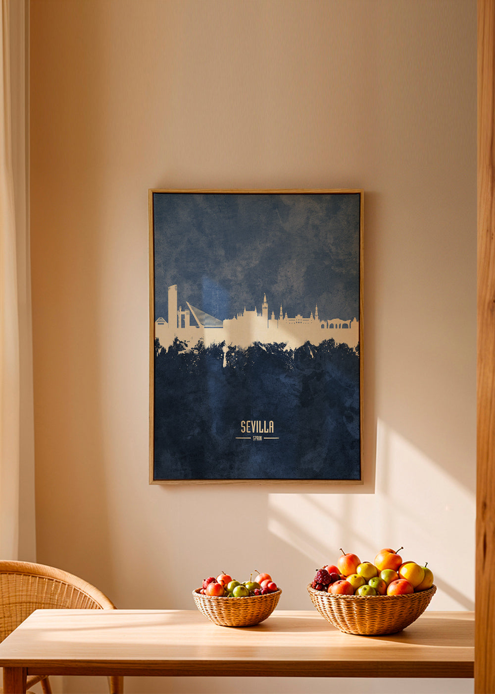 Sevilla skyline blue