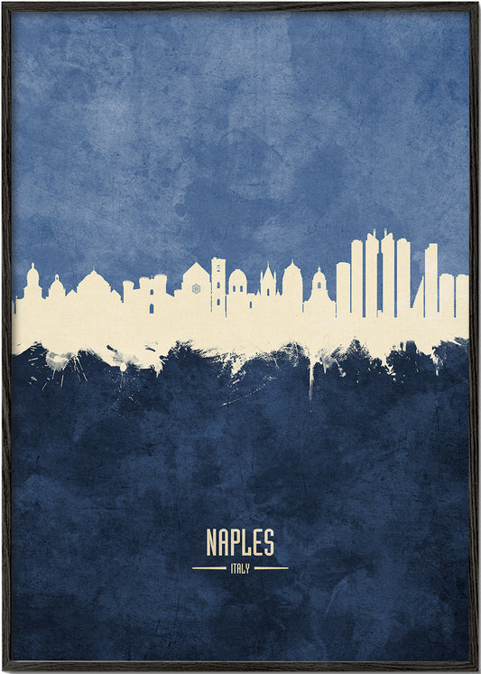 Naples skyline blue