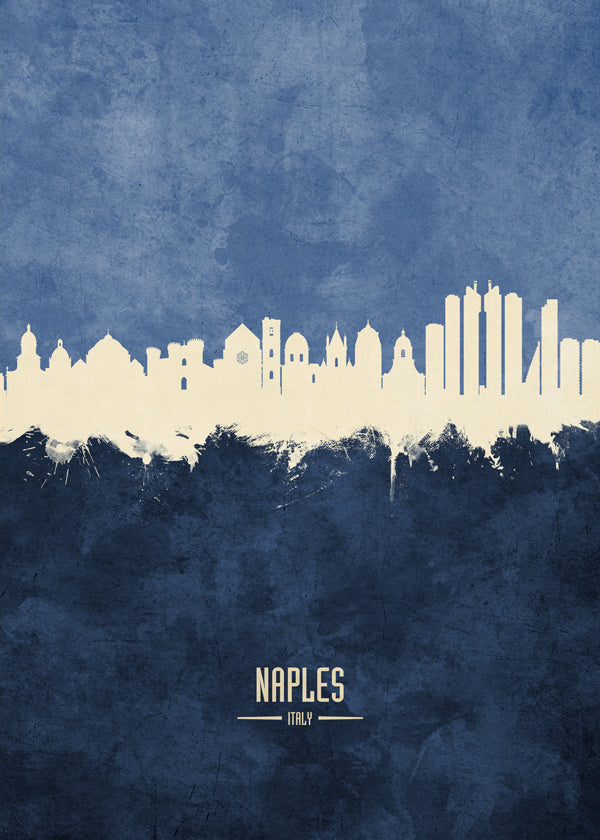 Naples skyline blue