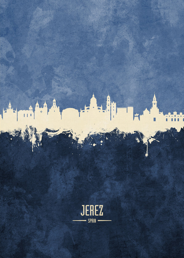 Jerez skyline blue