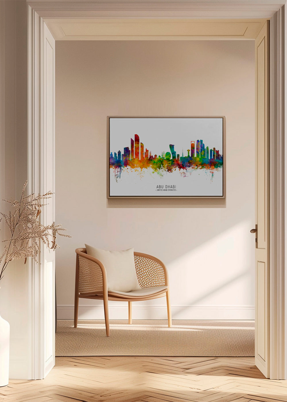 Abu Dhabi Skyline multicolour